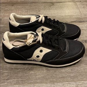 Saucony Jazz Low Pro Canvas Black/Oat Sz 10 New